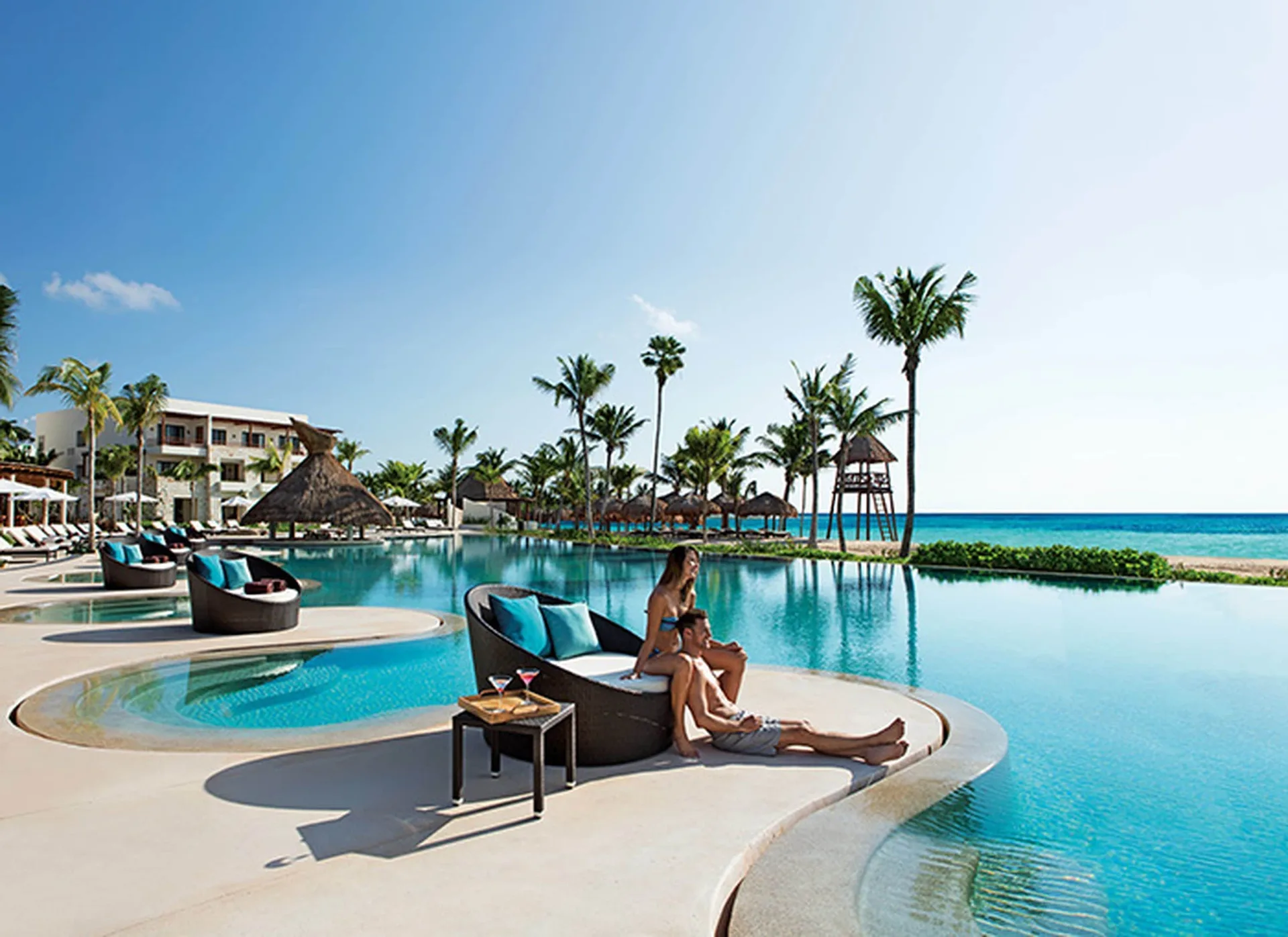 Allegro Cozumel adults-only all-inclusive resort with beachfront pools, luxury suites, and Cozumel jungle setting.