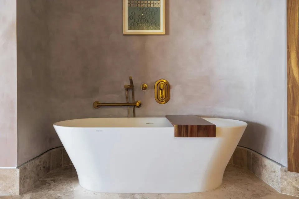 Junior Suite freestanding bathtub at Almare, a Luxury Collection Resort, Isla Mujeres.