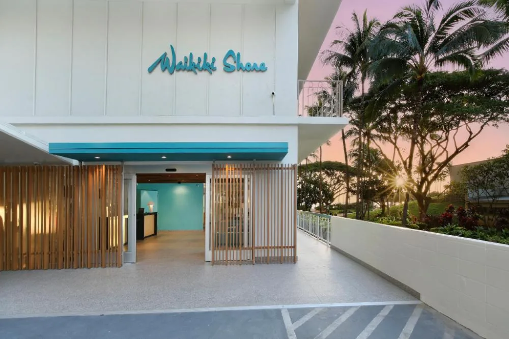 Waikiki Shore by OUTRIGGER beachfront condo resort with ocean views and full kitchens