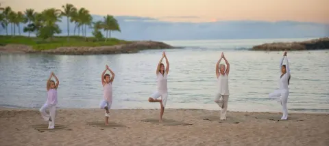 Beach Yoga Aulani A Disney Resort Spa