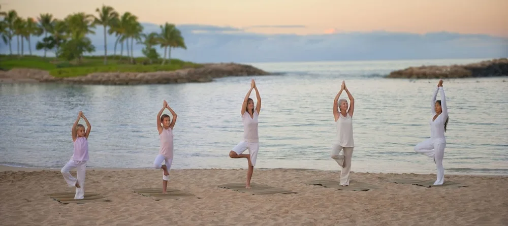 Beach Yoga Aulani A Disney Resort Spa