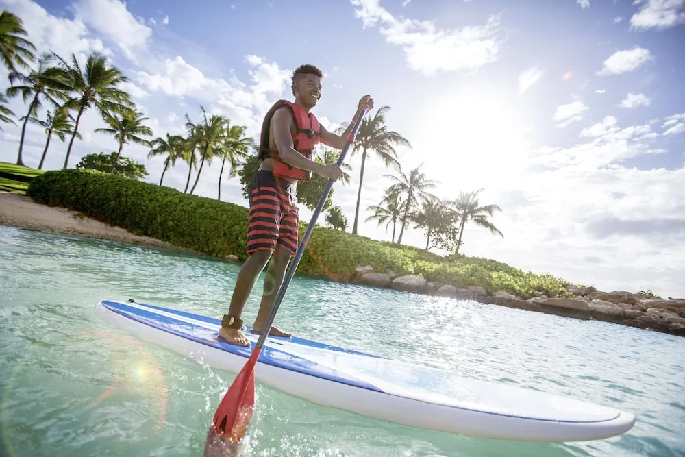 Paddleboarding On Lagoon Aulani A Disney Resort Spa