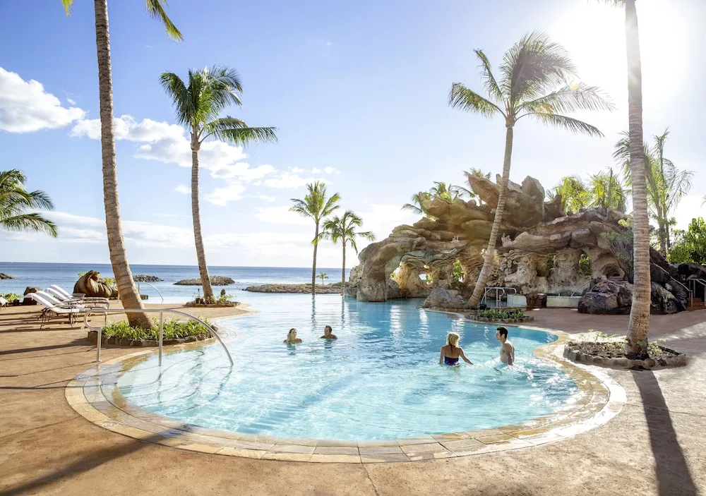 Palm Lined Resort Pool Aulani A Disney Resort Spa