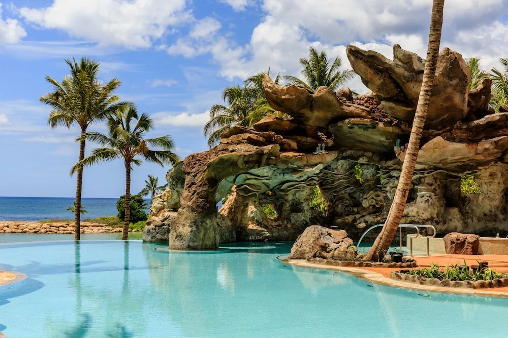 Pool Rock Formations And Ocean View Aulani A Disney Resort Spa