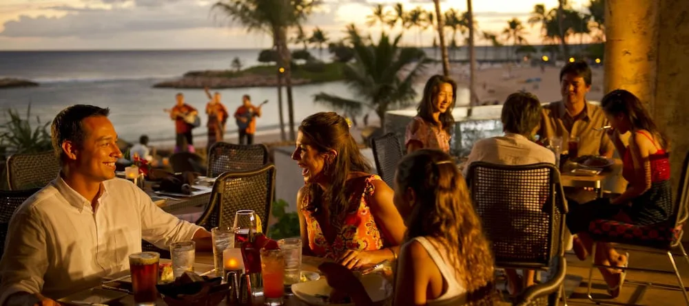 Ocean View Terrace Dining Sunset Aulani A Disney Resort Spa