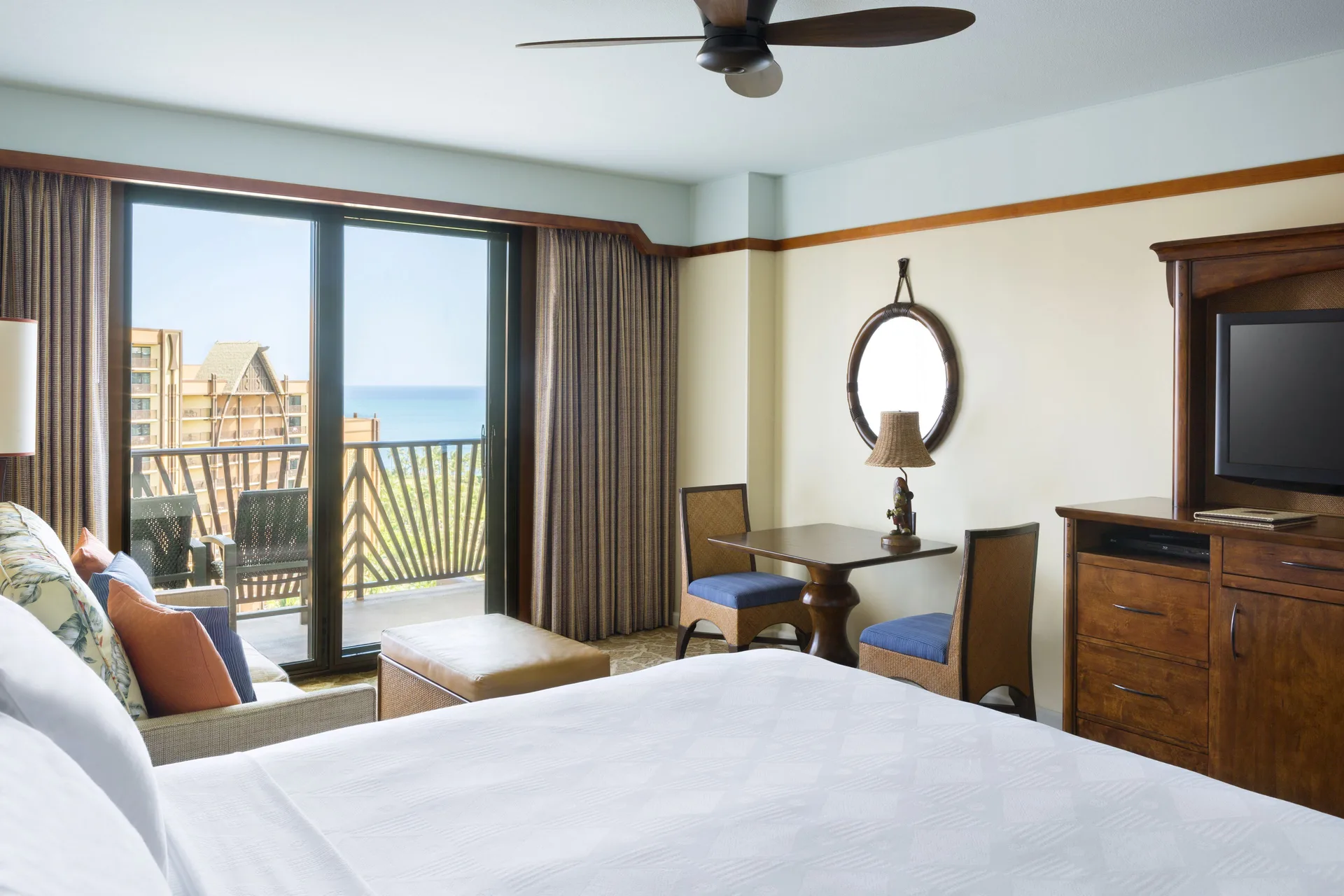 Room Ocean View King Bed Balcony Aulani A Disney Resort Spa