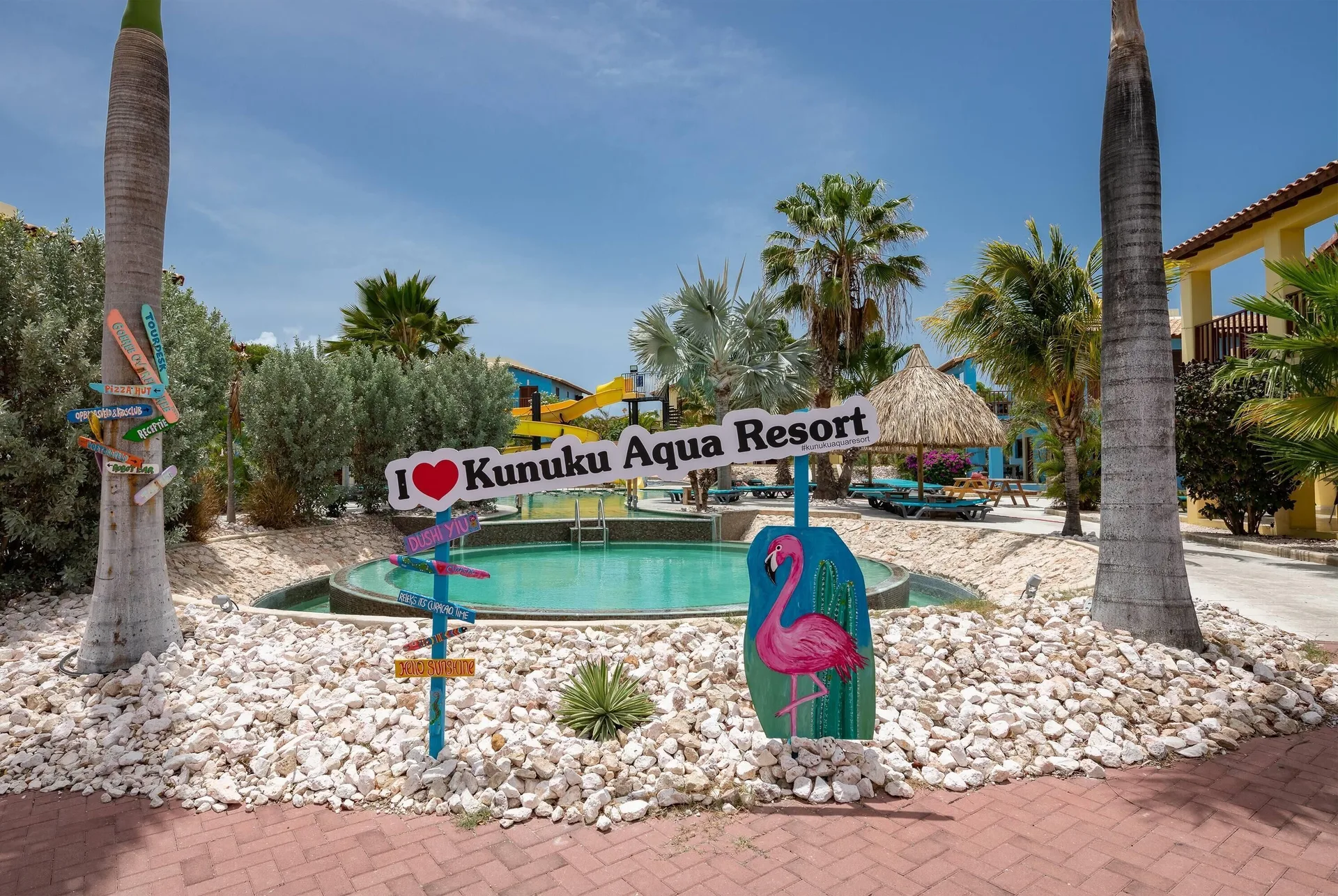 Kunuku Resort All Inclusive Curacao Trademark family all-inclusive resort with waterpark pools and island setting