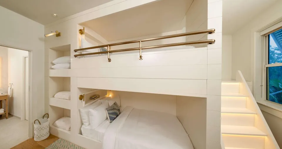 Bunk beds in the Firesky Reserve Villa suite at Beaches Negril Resort.