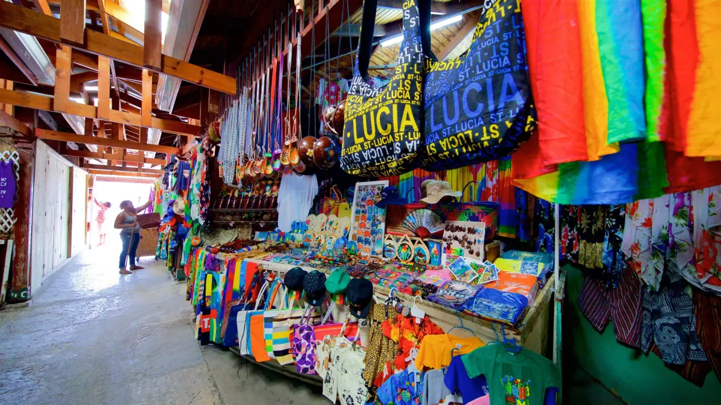 Castries Central Market 10 Min Walk