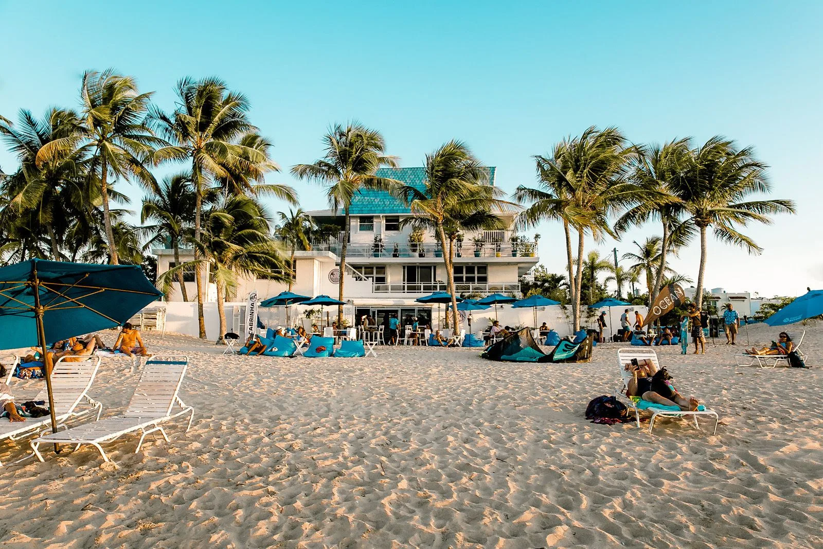 Numero Uno Beach House boutique hotel on Ocean Park beach in San Juan, Puerto Rico with intimate beachfront setting.