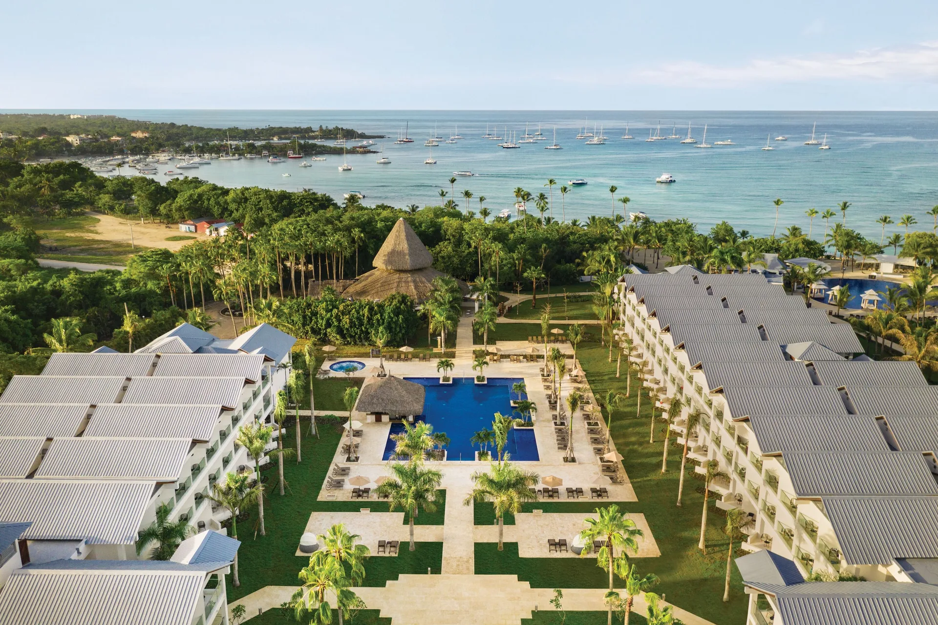 Secrets La Romana adults-only all-inclusive resort with romantic beachfront setting and upscale pools