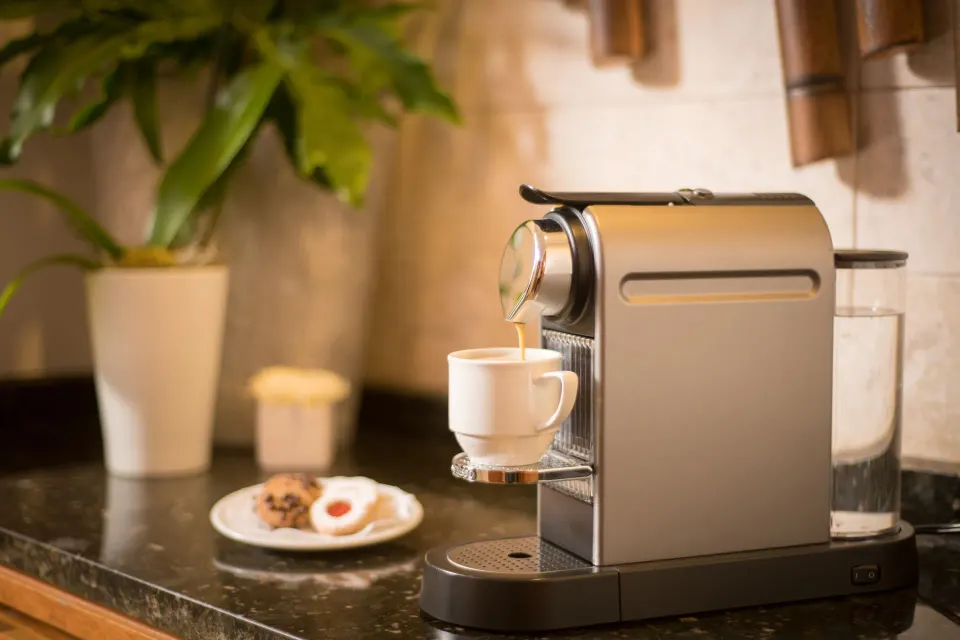 Elite Deluxe in-room coffee machine at Casa de Campo Resort and Villas.