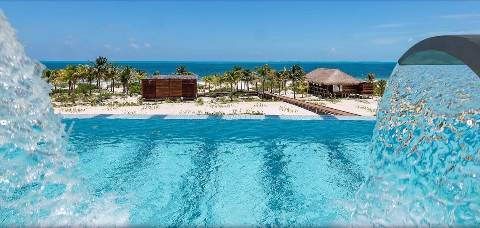 Infinity Pool Water Features Ocean View Catalonia Grand Costa Mujeres Spa