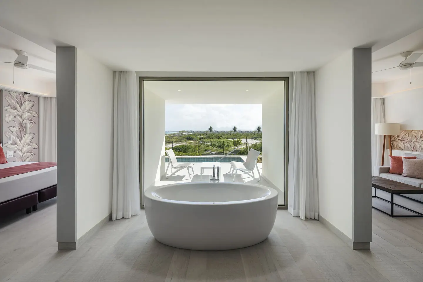 Ocean View Suite Soaking Tub Catalonia Grand Costa Mujeres Spa