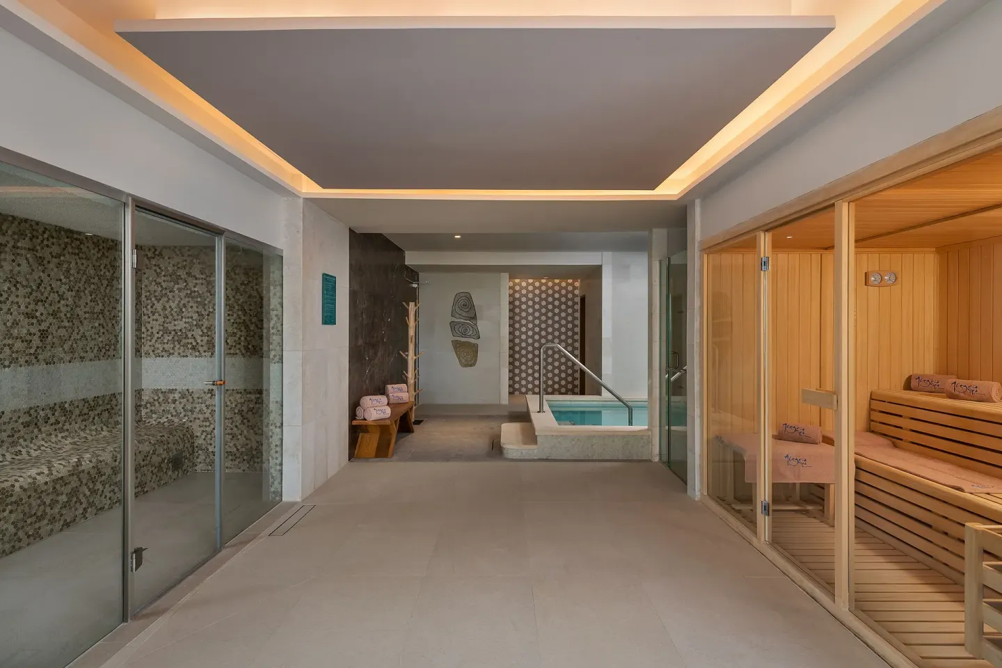Spa Thermal Area Sauna Steam Room Plunge Pool Catalonia Grand Costa Mujeres Spa