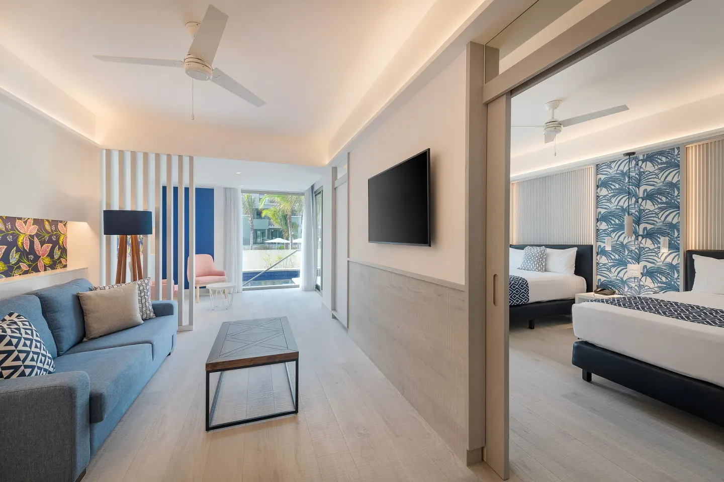 Suite Living Area Two Beds Catalonia Grand Costa Mujeres Spa