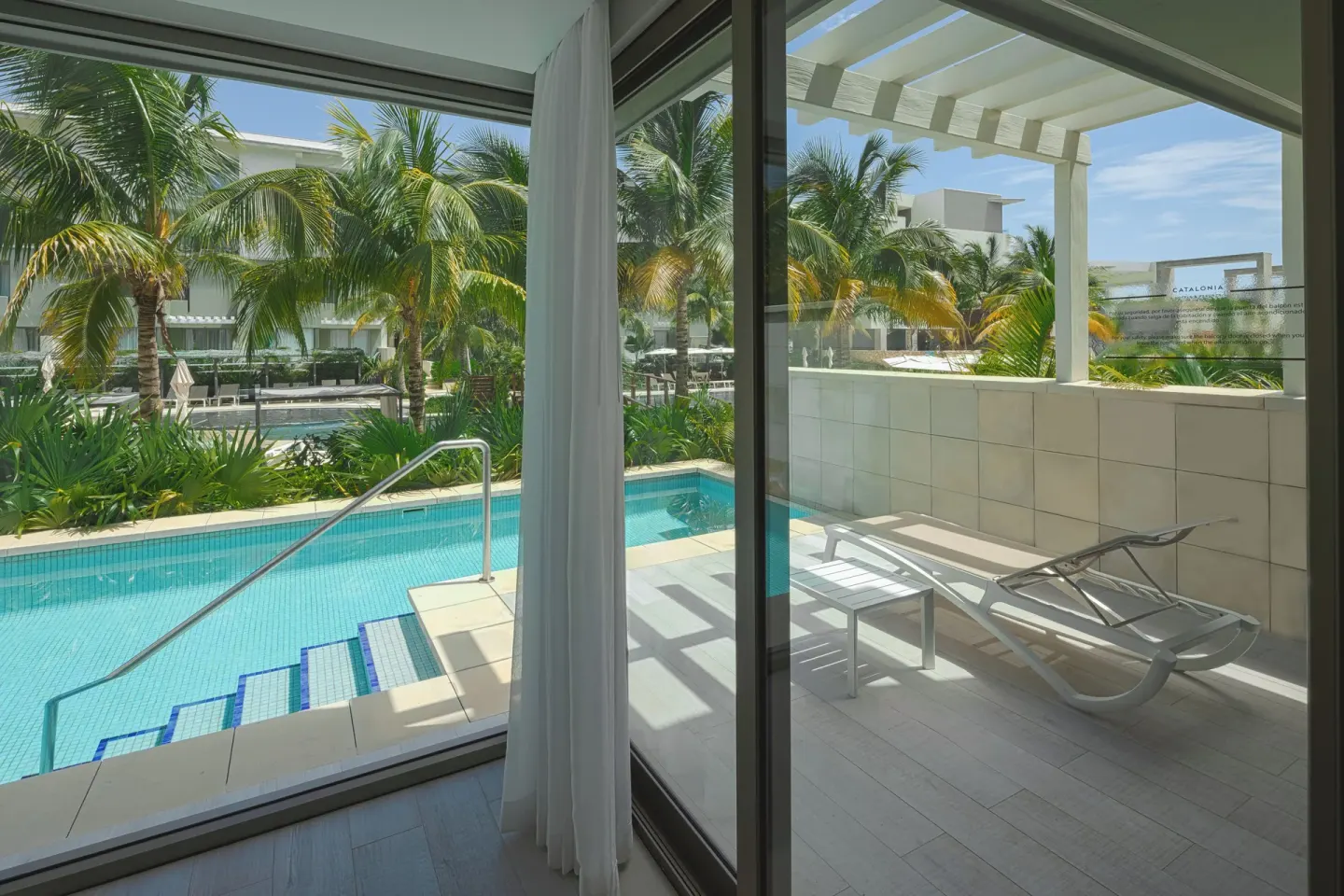 Swim Up Terrace Pool View Catalonia Grand Costa Mujeres Spa