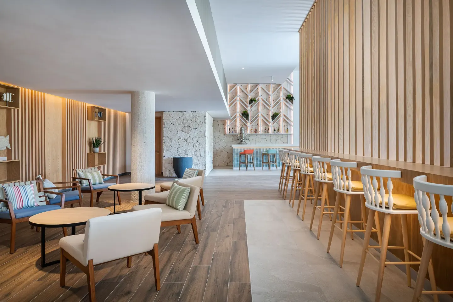 Lobby Bar Seating Catalonia Grand Costa Mujeres Spa
