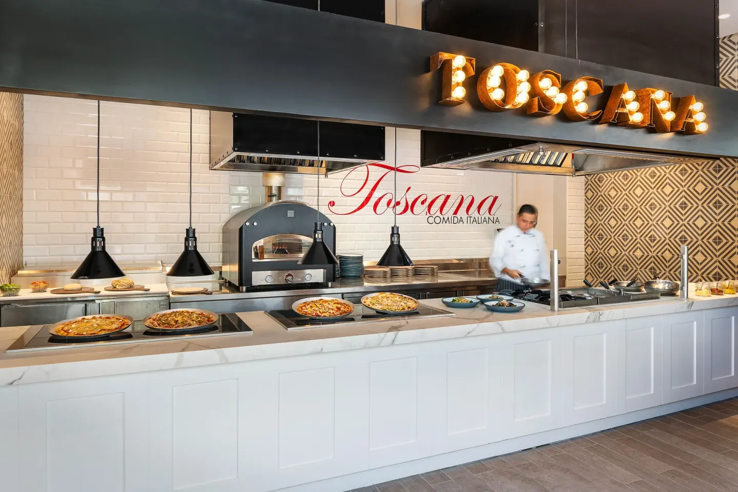 Toscana Pizza Counter Catalonia Grand Costa Mujeres Spa