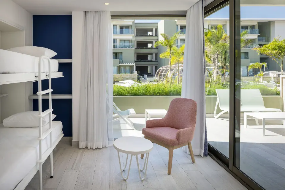 Privileged Grand Family Suite Superior Bunk Beds Terrace View Catalonia Grand Costa Mujeres Spa