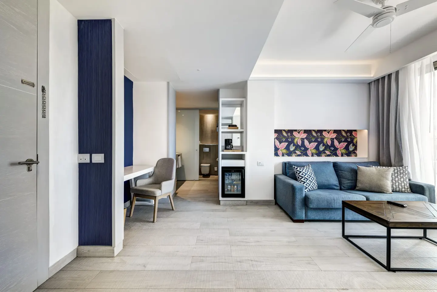 Privileged Suite Terrace Sofa Sitting Area Catalonia Grand Costa Mujeres Spa