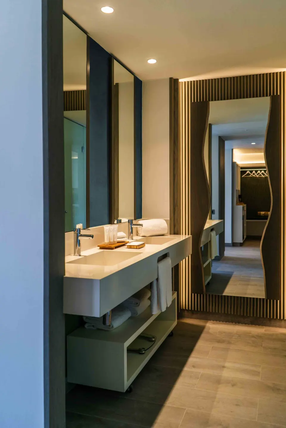 Privileged Suite Bathroom Vanity Mirrors Catalonia Grand Costa Mujeres Spa