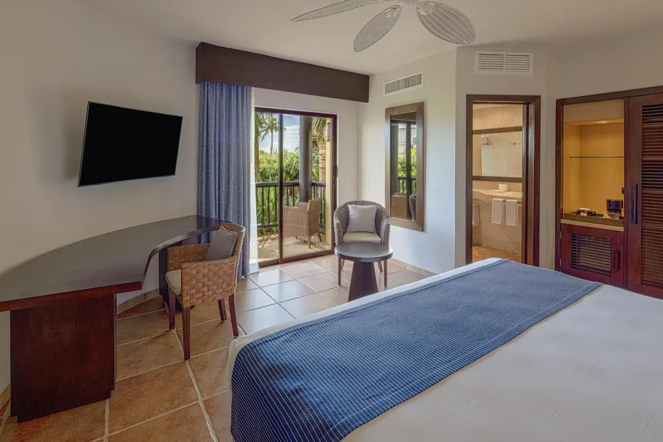 Premium Room with king bed, balcony and TV at Catalonia Riviera Maya Resort and Spa