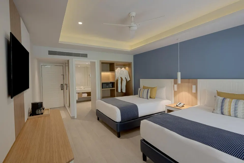 Privileged Premium Deluxe room with two double beds at Catalonia Riviera Maya Resort and Spa