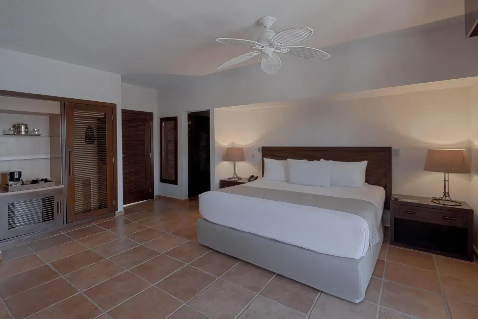 Spacious Privileged Superior Ocean View Room with king bed at Catalonia Riviera Maya Resort and Spa