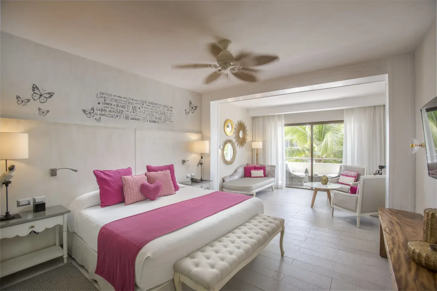 Privileged Romance Deluxe Junior Suite with king bed at Catalonia Royal Bavaro.
