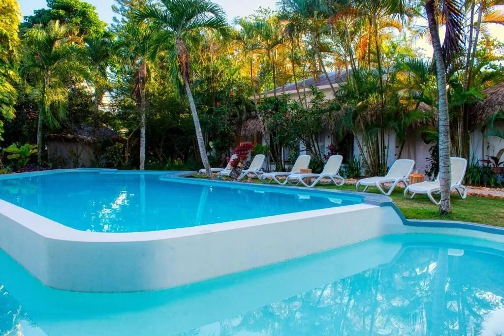 Hotel La Tortuga Las Terrenas boutique hotel with tropical gardens and relaxed pool setting