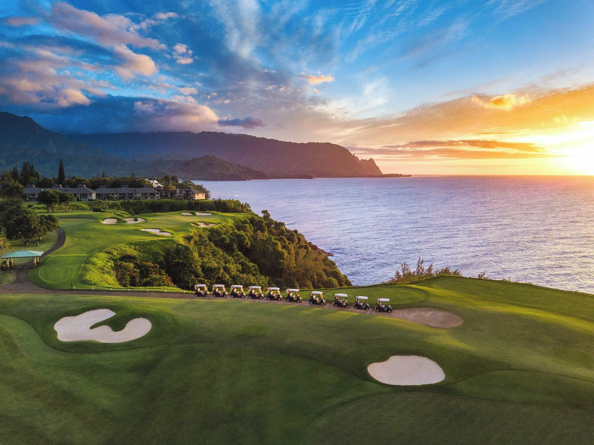 The Cliffs at Princeville north shore condo resort with ocean views and family amenities