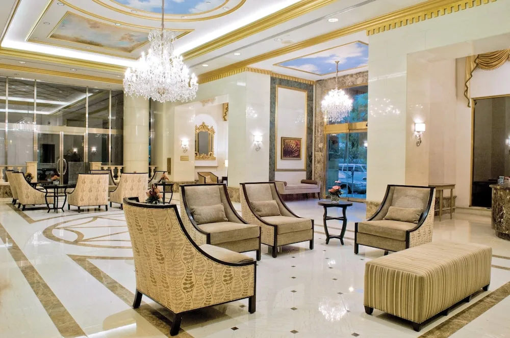 Elegant lobby seating area at Club Wyndham Royal Garden at Waikiki.