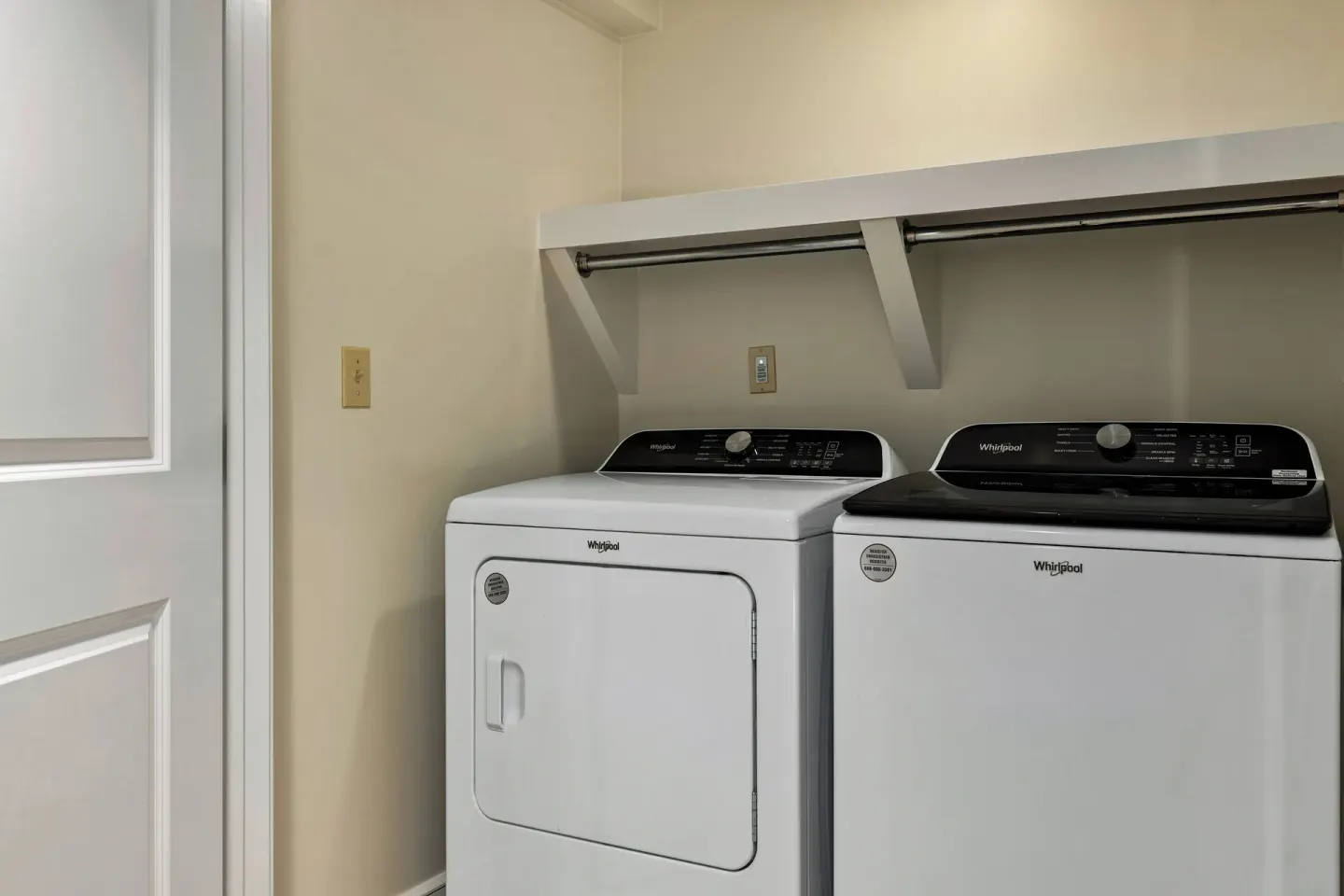 Washer and dryer in a closet area at Club Wyndham Royal Garden at Waikiki.