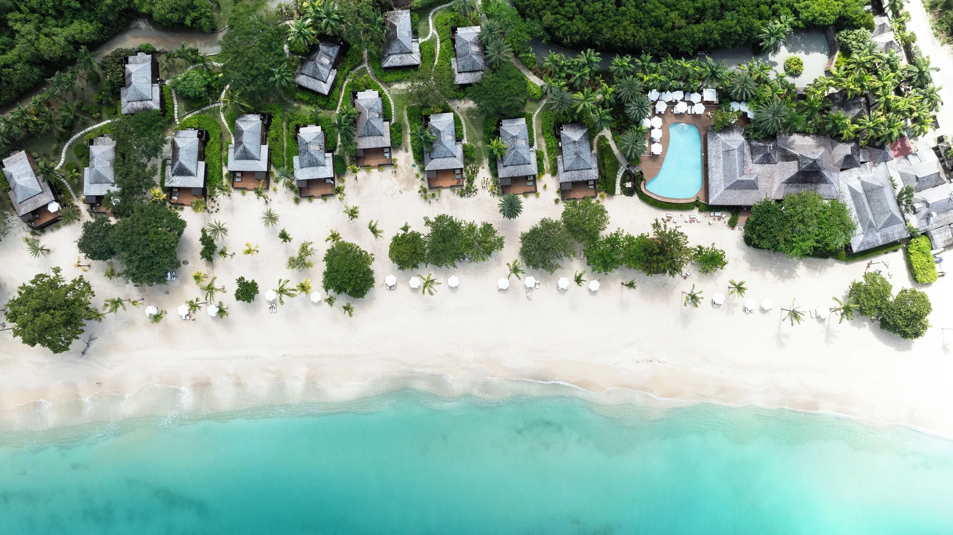 Hermitage Bay luxury all-inclusive resort with hillside suites and quiet beachfront setting