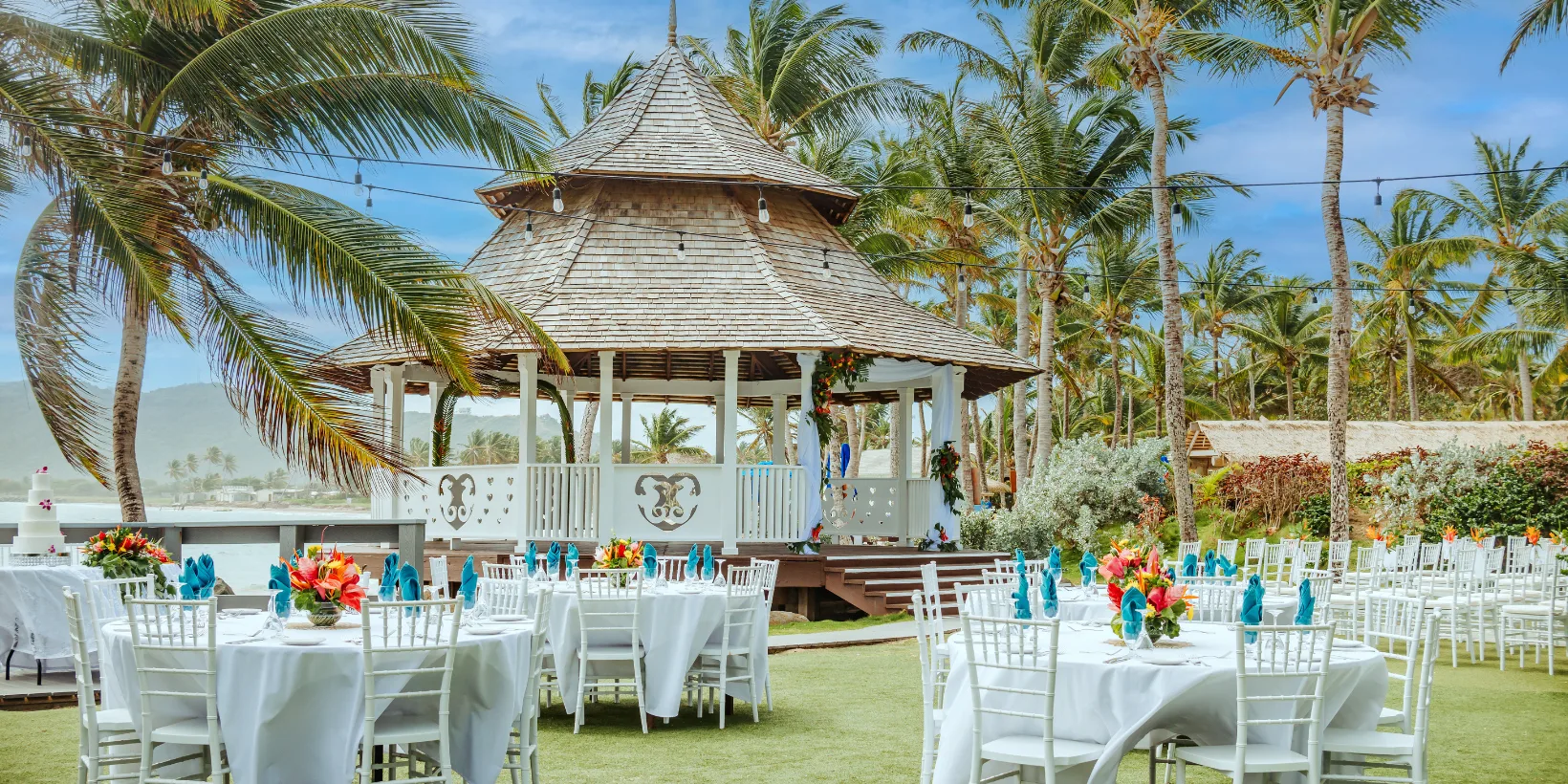 Beachfront Wedding Gazebo Venue at Coconut Bay Beach Resort & Spa