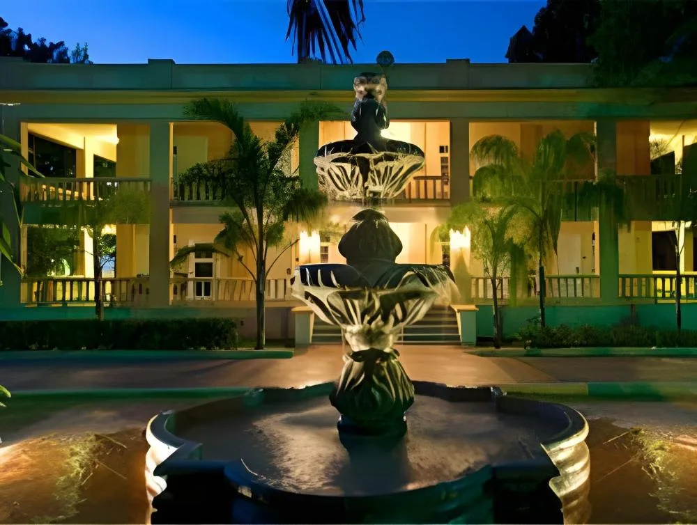 Parador Guánica 1929 historic parador-style hotel with classic low-rise architecture in Guánica, Puerto Rico.