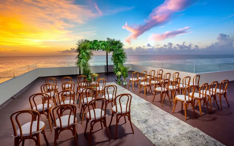 Sky Wedding Terrace Venue at Coral Reef Club