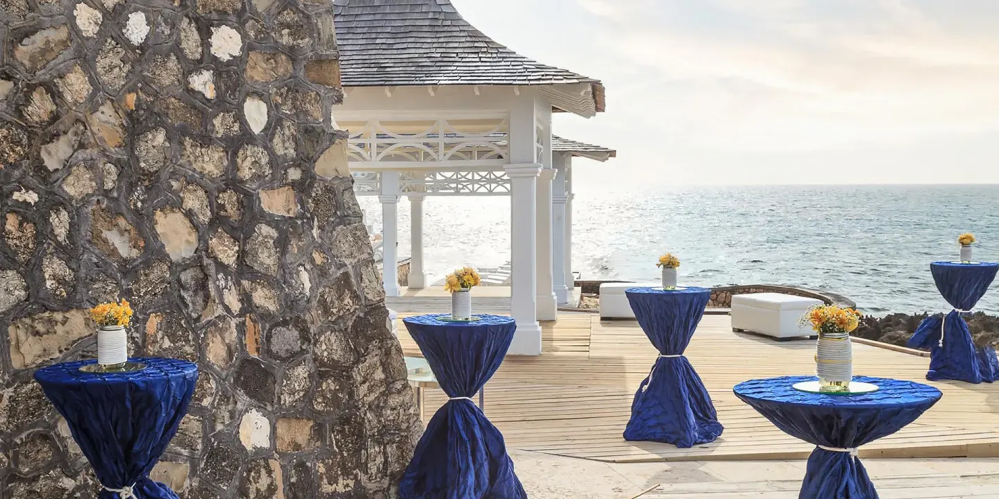 Oceanfront Garden Gazebo Venue at Couples Tower Isle