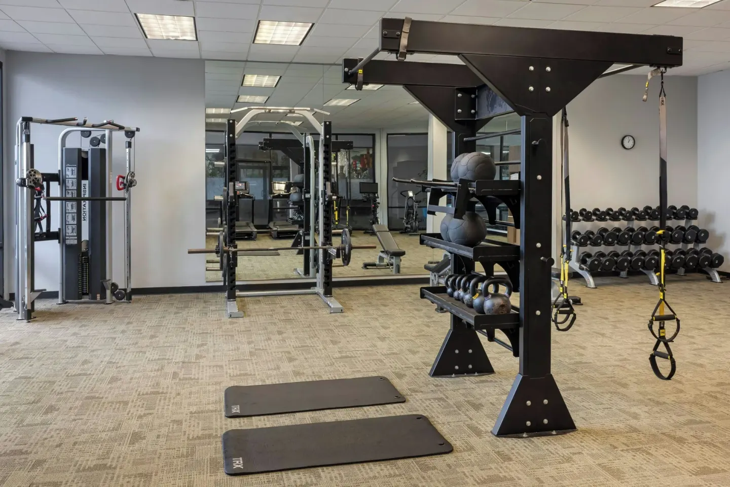 Fitness center strength area at Courtyard King Kamehameha's Kona Beach Hotel.