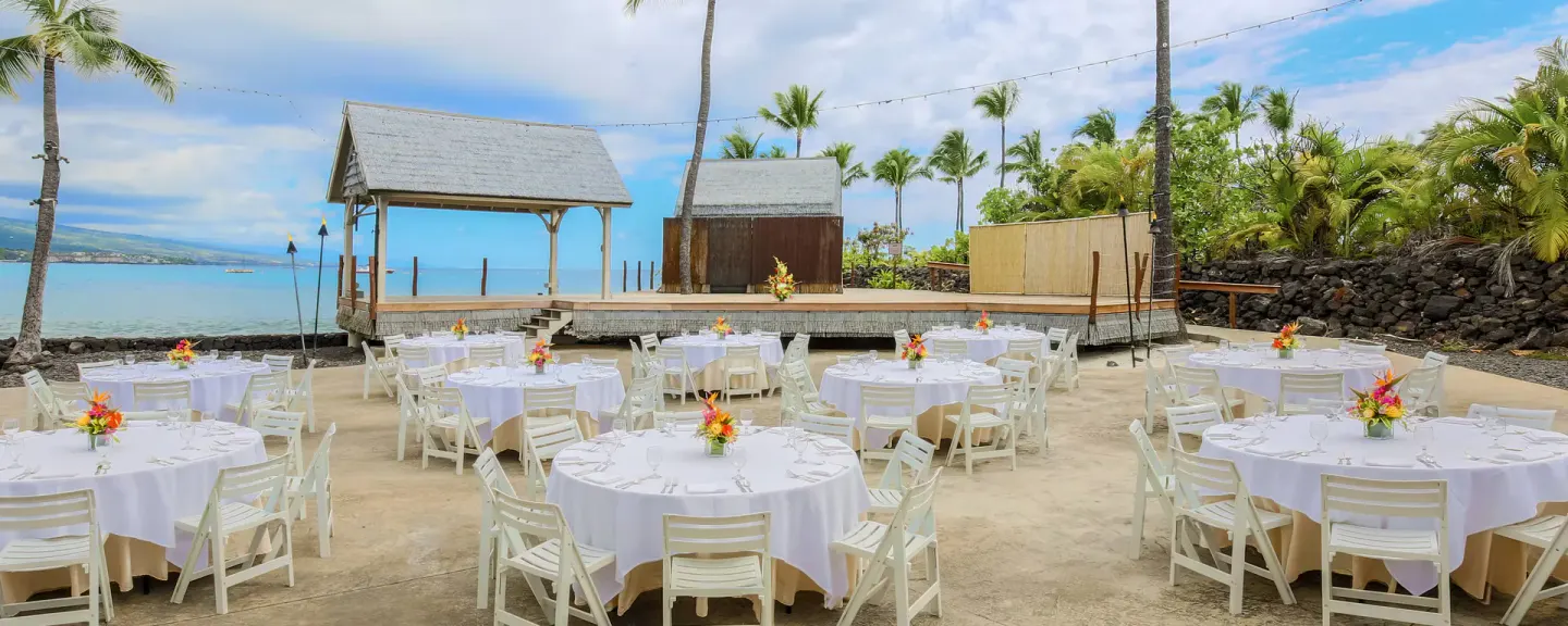 Formal Gardens Venue at Courtyard King Kamehameha's Kona Beach Hotel