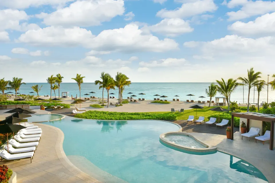 Rosewood Mayakoba ultra-luxury Mayakoba lagoon-and-beach resort with overwater suites and mangrove canals in Playa del Carmen, Mexico.