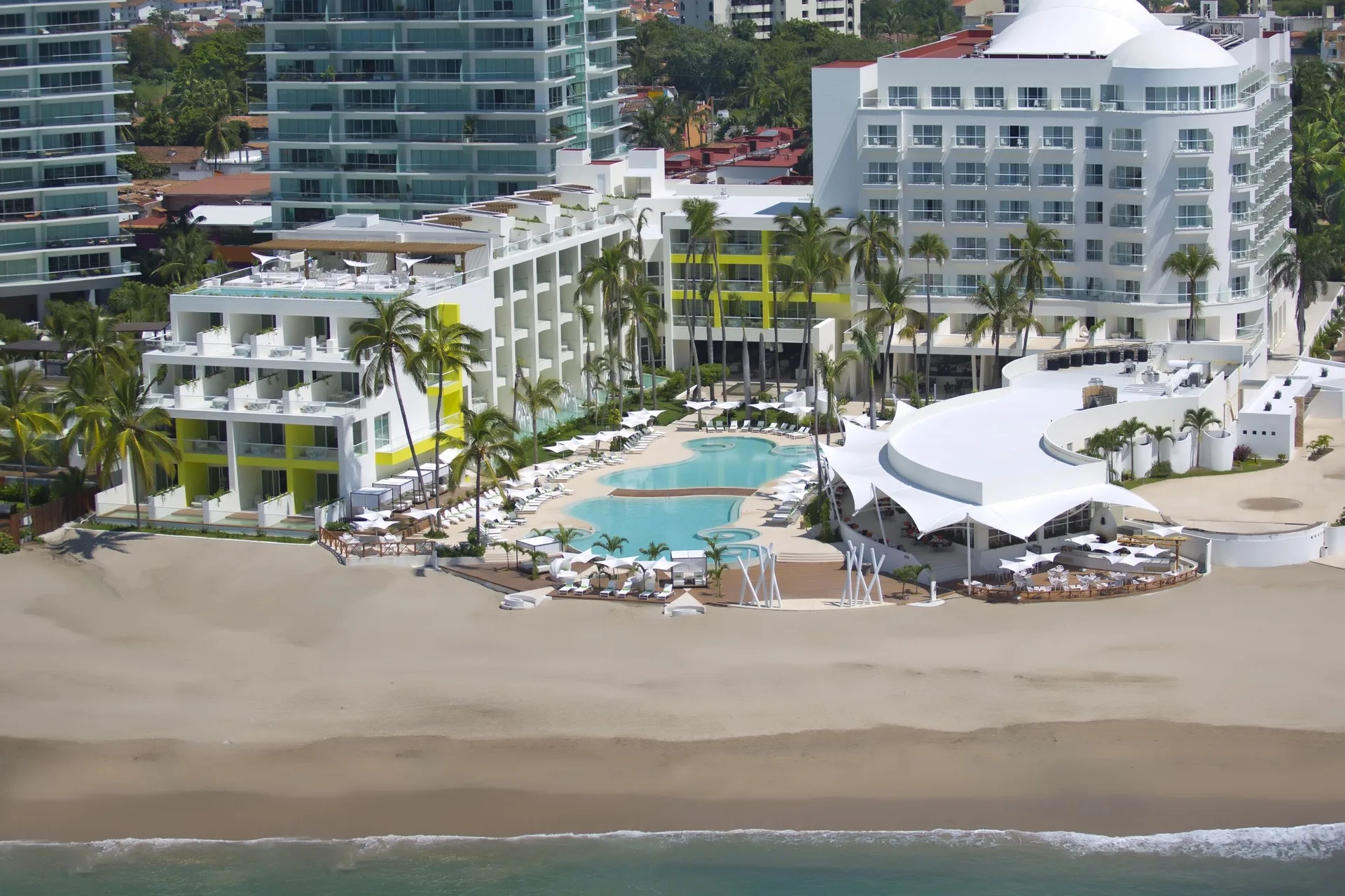 Krystal Grand Puerto Vallarta all-inclusive beachfront resort with modern pools and family-friendly amenities