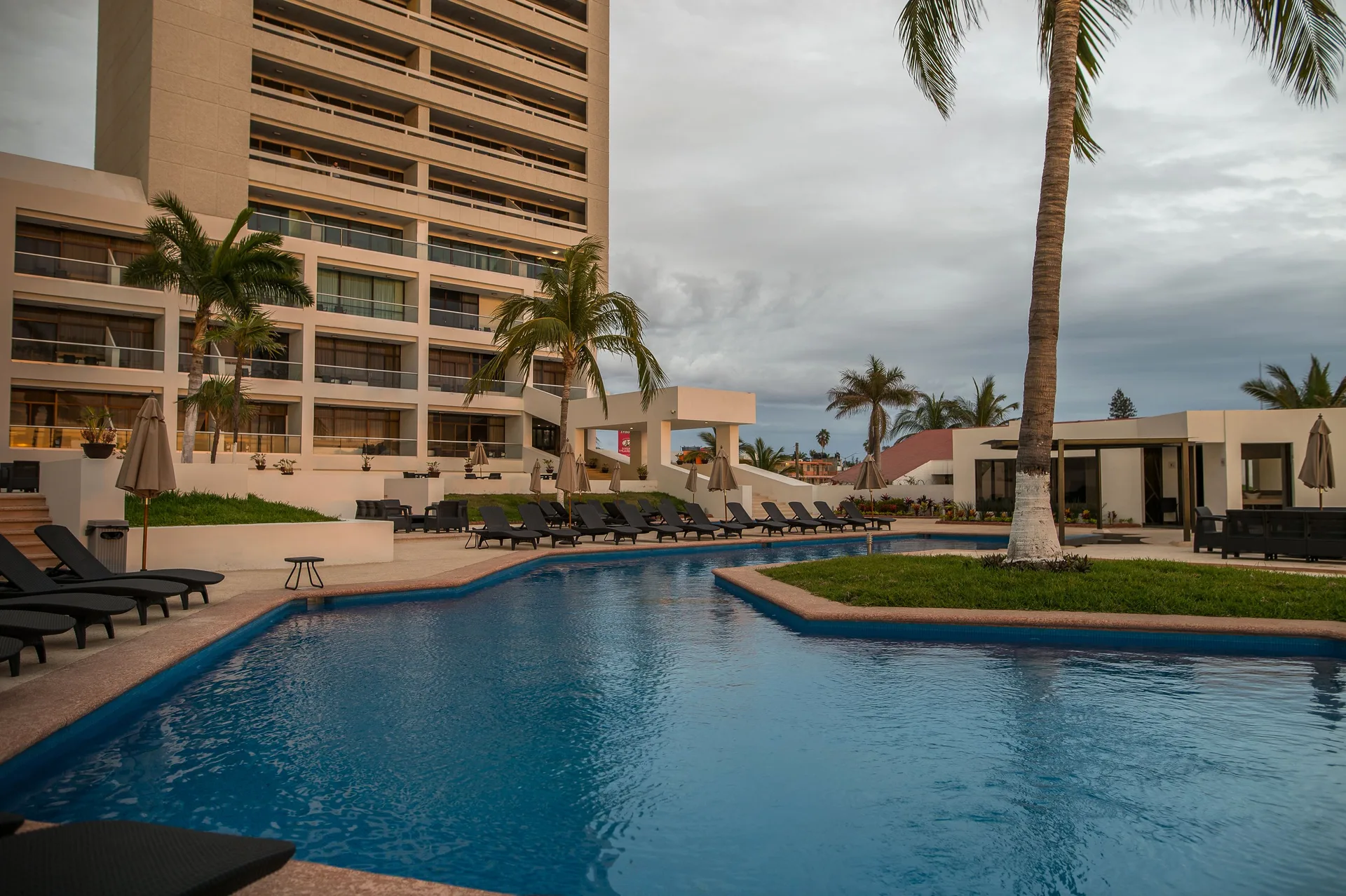 Ocean View Beach Hotel Mazatlan beachfront property with ocean views and casual beach atmosphere
