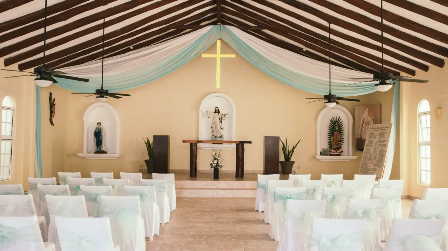 Chapel (Nuestra Señora de Los Dolores) Venue at El Dorado Maroma Cenote, Underground Expedition