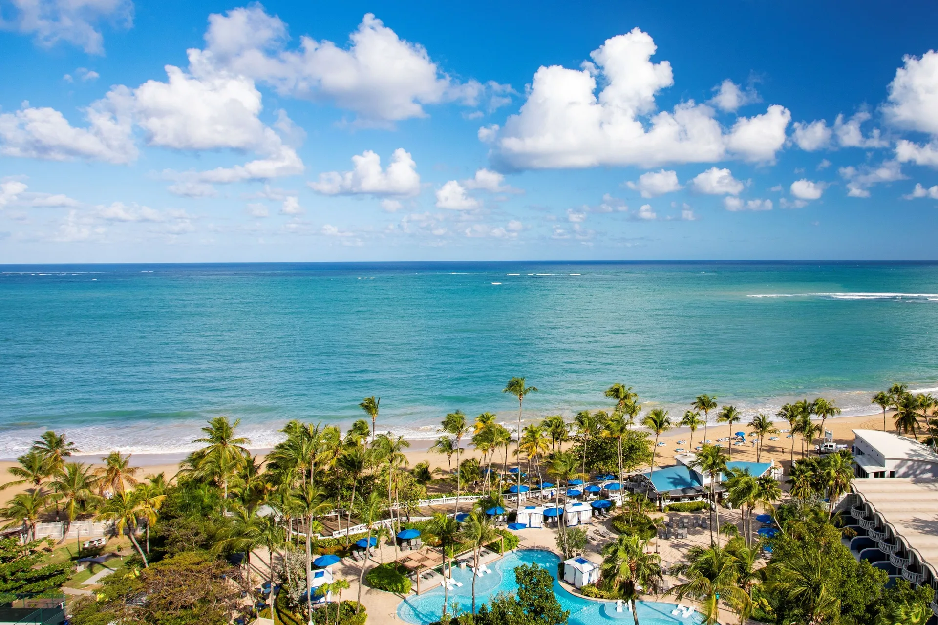 The Royal Sonesta San Juan Isla Verde beachfront resort with lagoon pools and tropical gardens