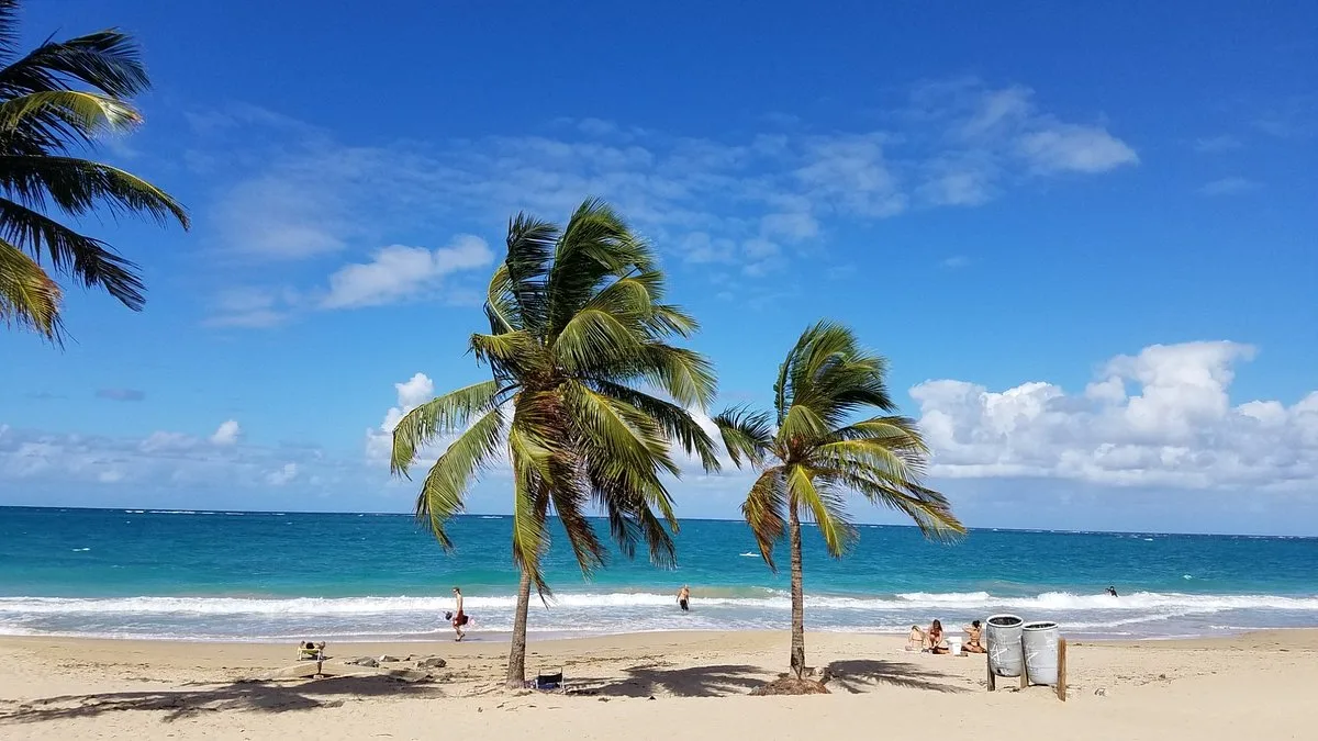 Isla Verde Beach directly in front of Fairmont El San Juan