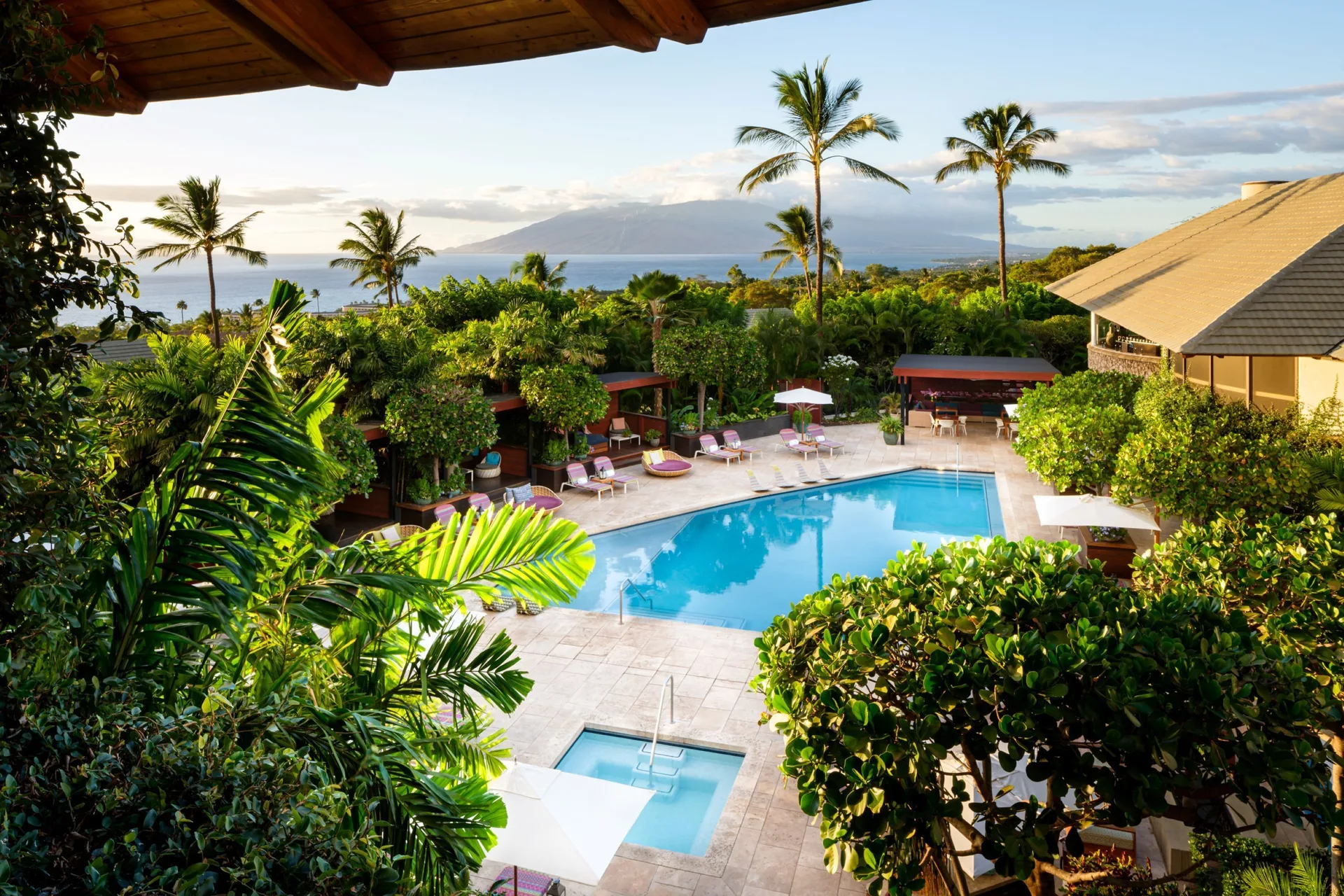 Hotel Wailea Relais and Chateaux adults-oriented Maui luxury resort with hillside ocean views