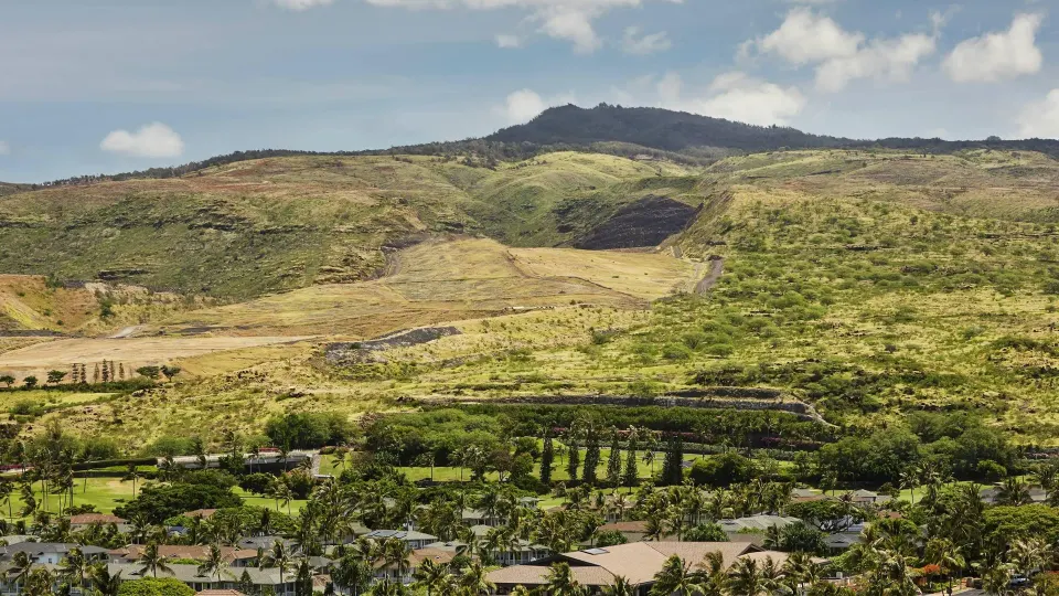 Mountain view from a Resort Room at Four Seasons Resort Oahu at Ko Olina.