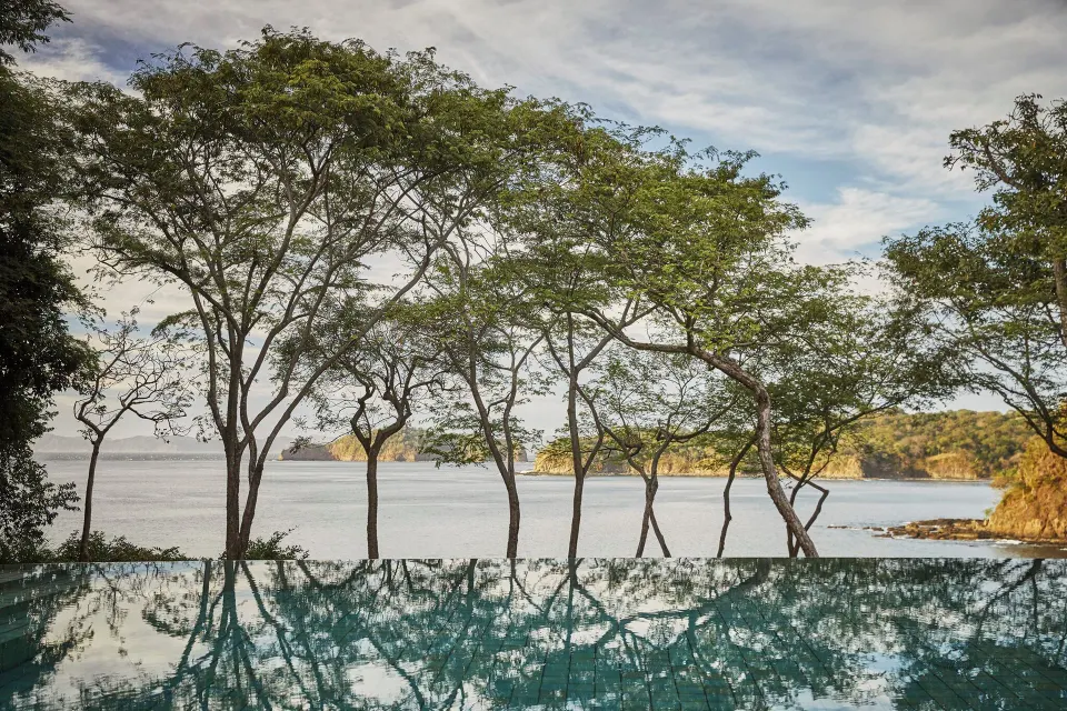 Infinity pool view from the Presidential Suite at Four Seasons Resort Peninsula Papagayo, Costa Rica.